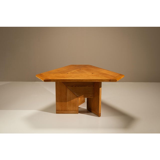 Mid-Century Modern Italian Triangular Dining Table by Silvio Coppola for Montina, Italy, 1970s For Sale - Image 3 of 13