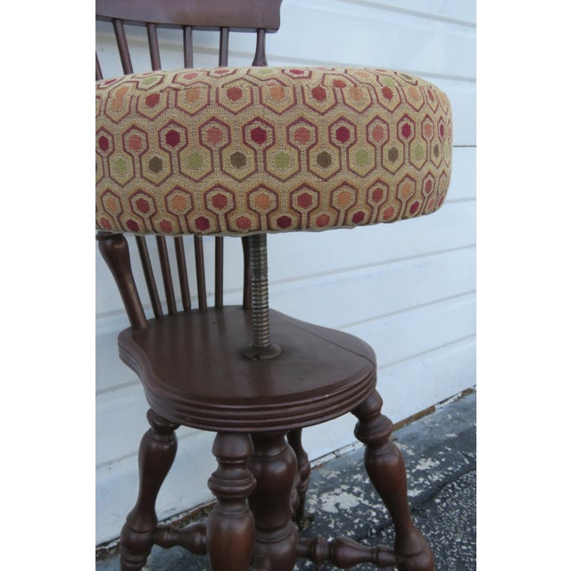 Early 20th Century Early 1900s Claw Feet Piano Stool Chair For Sale - Image 5 of 13