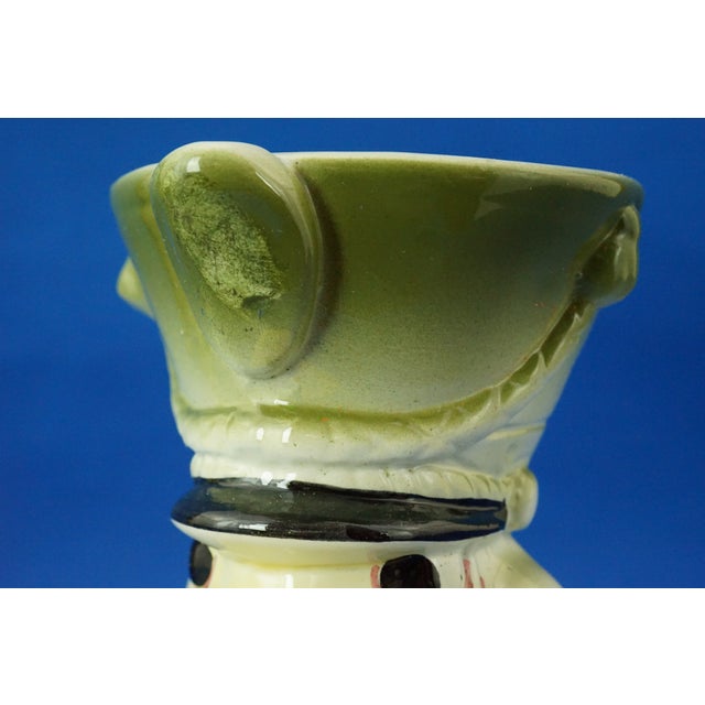 20th Century Deco Ceramic Sugar Bowl Vase Police Duck by Tarcisio Tosin for La Freccia, Italy., 1930s For Sale - Image 16 of 18