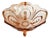 Vintage Glass Fruit Bowl in Pink Glass from August Walther & Sons, 1930s For Sale