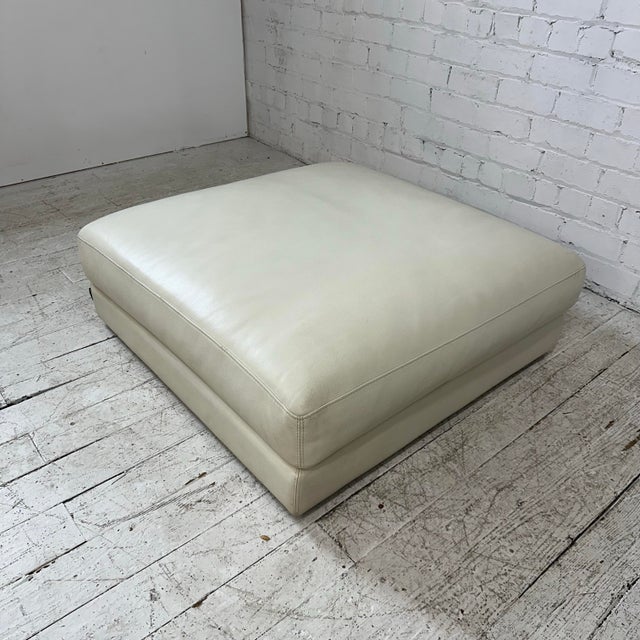 Roche Bobois Oversized Leather Ottoman