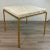 Original retail $4550, stylish Made Goods Moder Beige Crystal Stone Finished Benjamin Game Table, texturized fold steel...