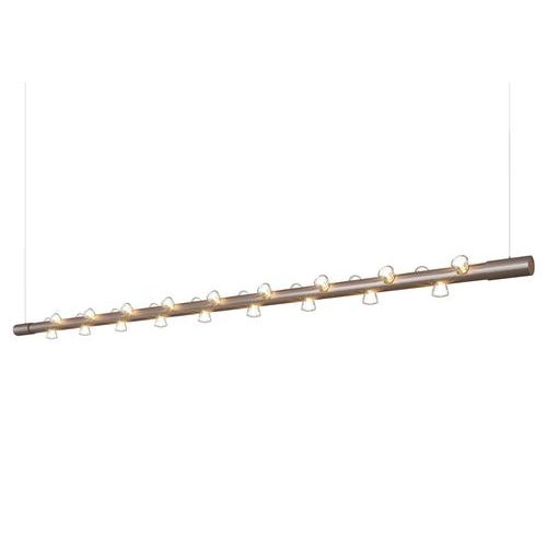 Not Yet Made - Made To Order Lucy Large Linear Green Aluminum Pendant Lamp by JSPR For Sale - Image 5 of 10