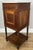 French Bedside Table in Oak with Marble Top For Sale - Image 9 of 17