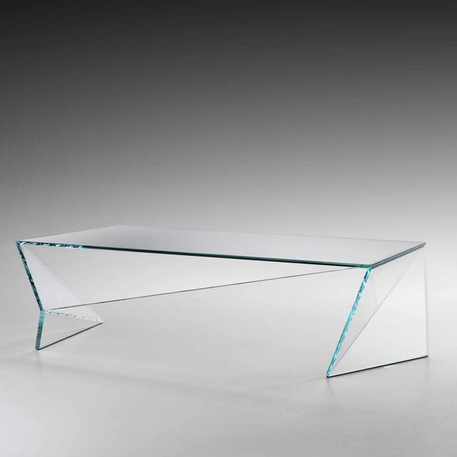 Not Yet Made - Made To Order Origami Coffee Table in Crystal Glass by Barberini & Gunnell For Sale - Image 5 of 8