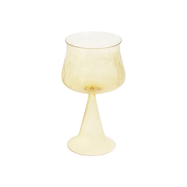 A 2003 art glass coupe or compote titled "Natura 9," by Italian glass artist Peter Pelzel (born 1937). Made in Murano,...