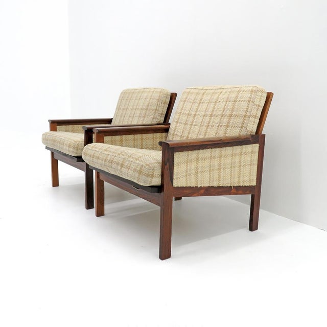 Niels Eilersen Set of Two Illum Wikkelsø “Capella” Chairs in Rosewood, 1950 For Sale - Image 4 of 10