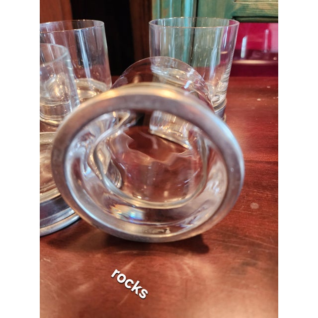 Great set of four rocks size cocktail glasses by Match Pewter.