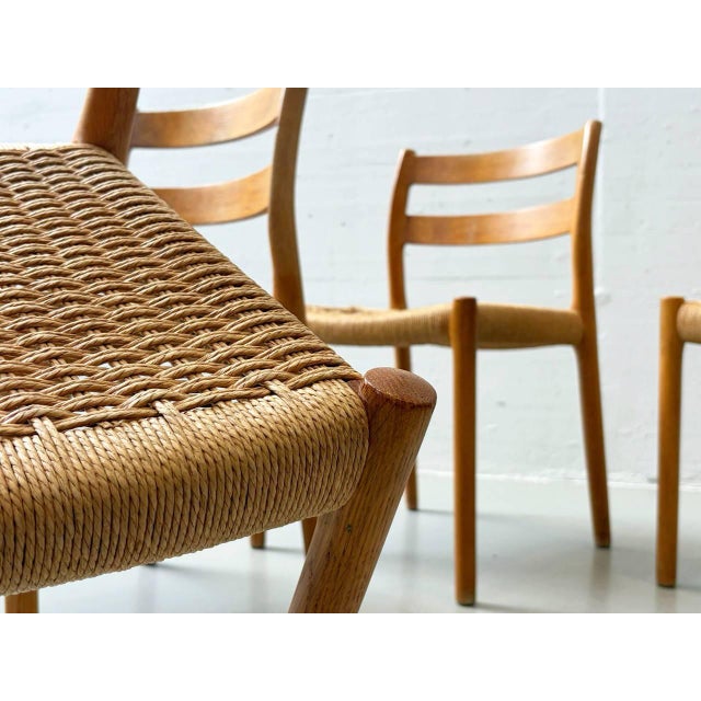 Mid-Century Modern No. 75 Chairs by Niels O. Møller for J.L. Møllers, Denmark, 1960s, Set of 4 For Sale - Image 3 of 18