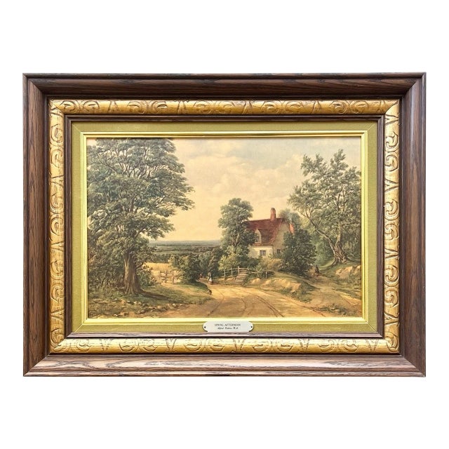 1940s Alfred Vickers “Spring Afternoon” Vintage Framed Reproduction Print For Sale