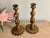 Gold Spanish Florentine Candlesticks - Mirrored Wood, Gilt Gold, Vintage Candle Holders For Sale - Image 8 of 10