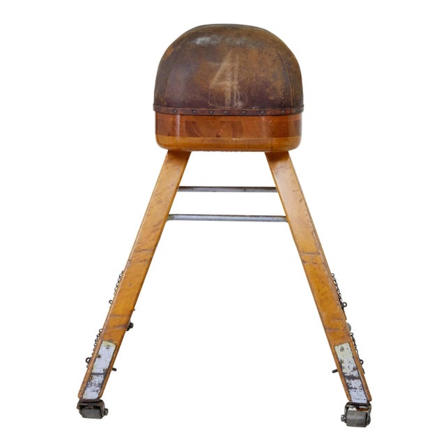 Large Mid/Century Scandinavian Pine Gym Horse, 1950s For Sale - Image 4 of 9