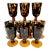 Cinco De Mayo - Mid-Century Hollywood Regency Murano Water Goblets - Set of 10. For Sale