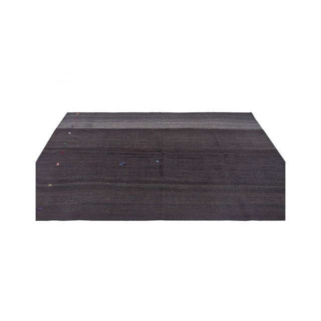 Mid-Century Modern Brown Vintage Modern Kilim Rug - 5`11 X 8'0 For Sale - Image 3 of 6