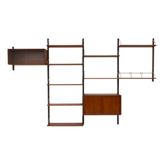 Danish Modular Royal Teak Wall Unit by Poul Cadovius for Cado, 1960s For Sale