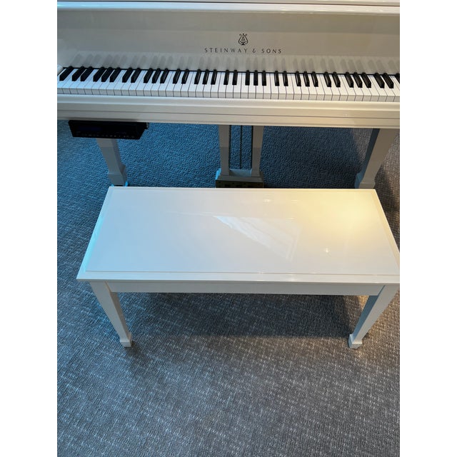 Steinway & Sons Model S Grand Piano With Player Capability and Piano Bench For Sale - Image 11 of 16