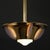 Metal Art Deco Pendant Lamp in the style of Jean Perzel, 1930s For Sale - Image 7 of 13