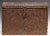 A scarce fine 300-year-old Spanish Colonial era hand carved & leather clad cedar travel chest / coffer, with warm rich...