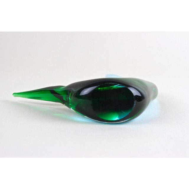 Mid-Century Murano Glass Fish Sculpture in Blue and Green Tones, Italy, 1970 For Sale - Image 18 of 18