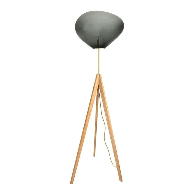 Contemporary Stati X Silver Smoke Floor Lamps by Eloa, Set of 2 For Sale - Image 3 of 9