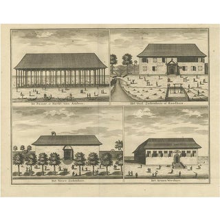Valentijn, Four Views of Ambon II, 1726, Paper For Sale
