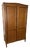 Vintage French Louis XVI Style Carved Oak 2-Door Armoire For Sale