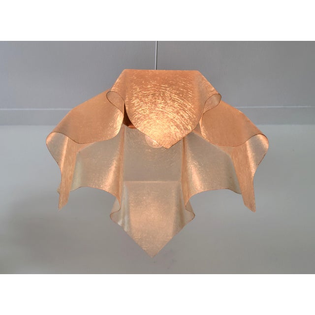 Fazzoletto Pendant Lamp by Salvatore Gregorietti for Valenti Luce, Italy 1970s For Sale - Image 9 of 13