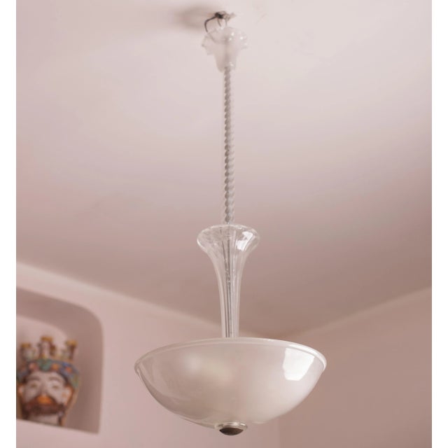 Elegant Barovier and Toso Pendant, 1960s For Sale - Image 13 of 13