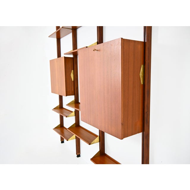 1970s Vintage Italian Wall Unit, 1970s For Sale - Image 5 of 13