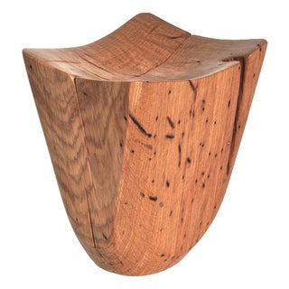 V21174 Vessel in Natural Oak Wood by Jörg Pietschmann For Sale
