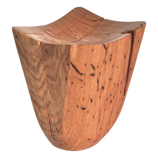 V21174 Vessel in Natural Oak Wood by Jörg Pietschmann For Sale