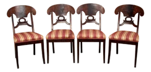 19th Century Biedermeier Chairs, Set of 4