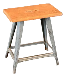 Industrial Factory Stool by Rowac, 1930s