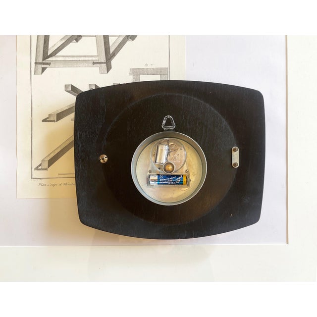 Brown Vintage Wall Clock in Teak by Kienzle, 1970s For Sale - Image 8 of 10