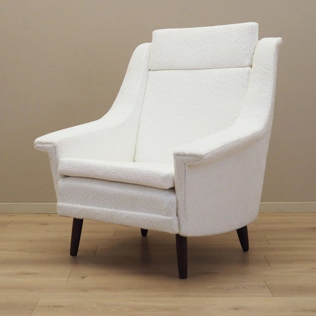 Danish White Armchair, 1970s For Sale - Image 14 of 14