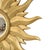 Plastic Vintage Convex Gilt Sunburst Witch Mirror, 1960s For Sale - Image 7 of 18