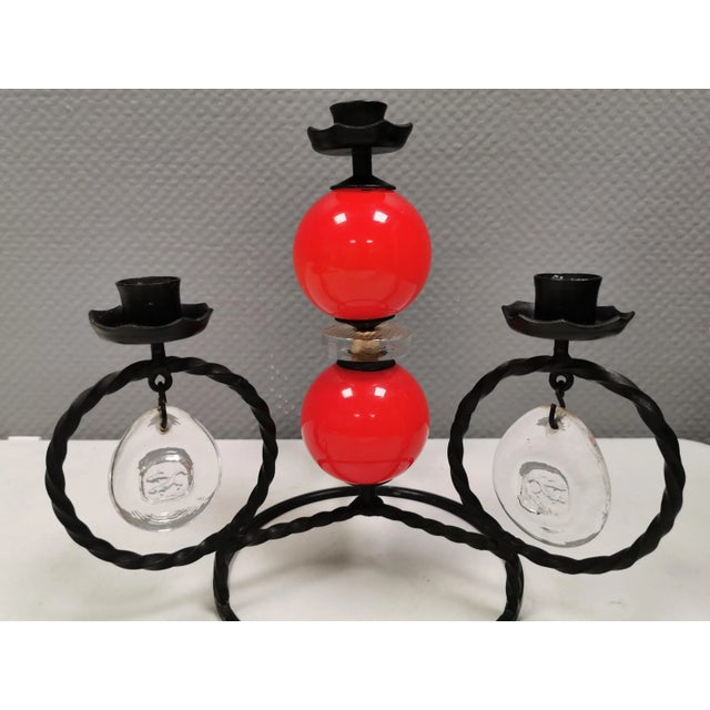 Wrought Iron Candleholder by Erik Höglund, 1960s For Sale - Image 6 of 10