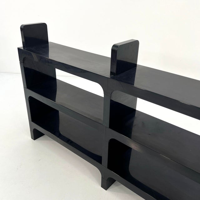 Black Modular Shelf by Olaf Von Bohr for Kartell, 1970s For Sale - Image 6 of 9