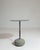 21st Century Poland Deep Charcoal Grey Round Stone-Base Side Table For Sale - Image 4 of 10
