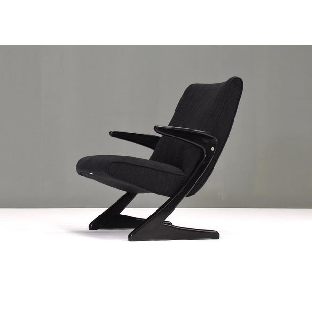 Wood Z Lounge Armchair attributed to Bengt Ruda for Nordiska, Sweden, 1960 For Sale - Image 7 of 11