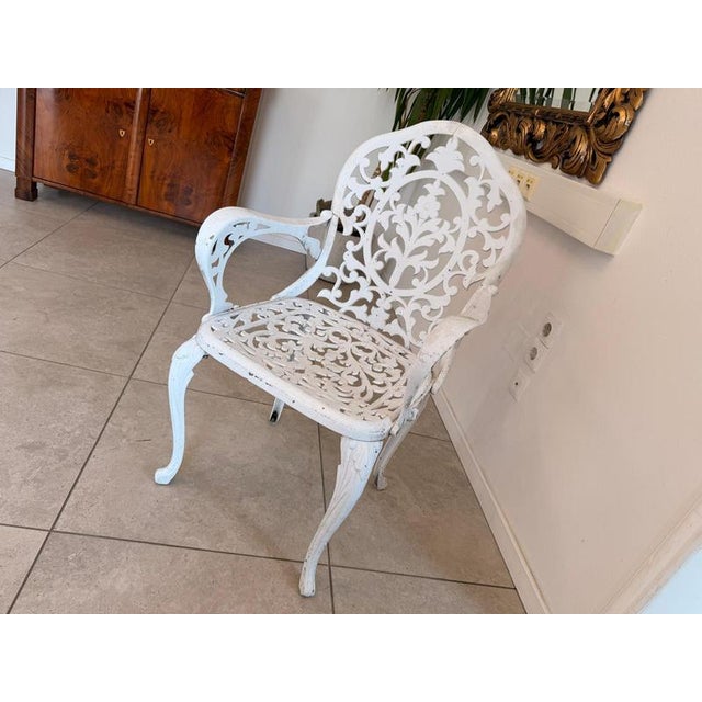 Traditional Antique Iron Garden Chair, 1890s For Sale - Image 3 of 10
