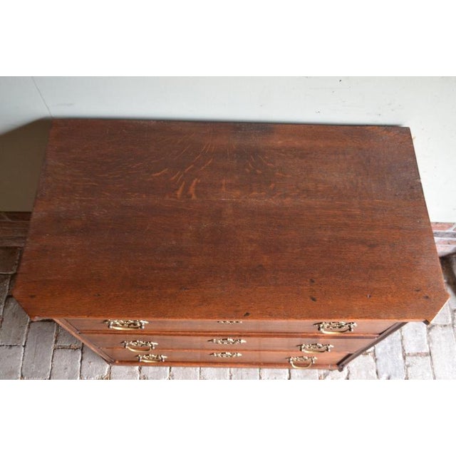 2000 - 2009 Antique Oak Chest of Drawers For Sale - Image 5 of 9
