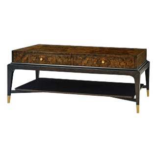 Art Deco Burl Walnut Coffee Table For Sale