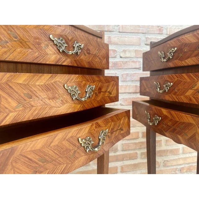 Tulipwood Bedside Tables, Set of 2 For Sale - Image 9 of 11