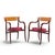 Mid-Century Modern Edward Wormley for Dunbar Alexandria Mid Century Walnut Armchairs - Pair For Sale - Image 3 of 13
