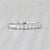 2010s 0.48ctw Diamond Wedding Band 14k White Gold Size 5 Stackable Anniversary Band For Sale - Image 5 of 7