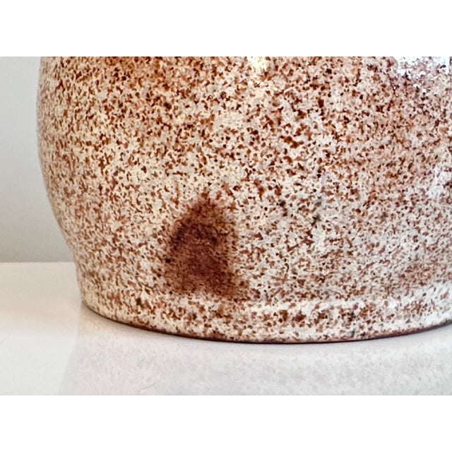 Beige Vintage Ceramic Vase by Helma Klett, Germany, 1980s For Sale - Image 8 of 13