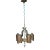 Lincoln "Venetian" Slip Shade Chandelier, Tall Ceiling Version, Ca 1931, #2319chgand For Sale