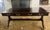 Maitland-Smith Embossed Leather Wrapped Partners Desk W/ Brass Hardware For Sale - Image 9 of 18