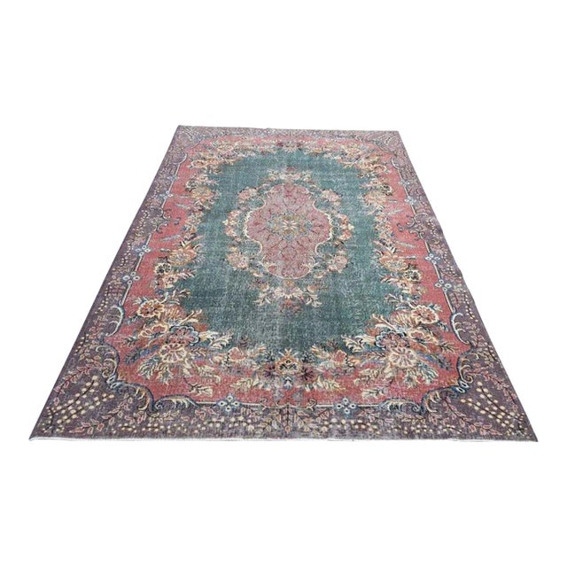 1960s Nomadic Handknotted Vintage Floor Rug For Sale